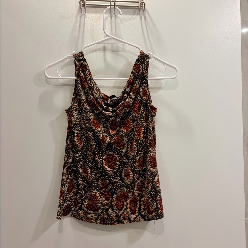 The limited Cowl neck patterned top